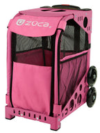 Zuca rolling Pet carrier (pink frame/ pink bag)