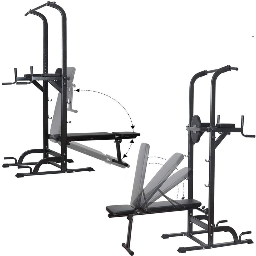 Dip Station Home Gym Pull-ups Indoor Sit-up Board Weight-Bearing Squat Rack