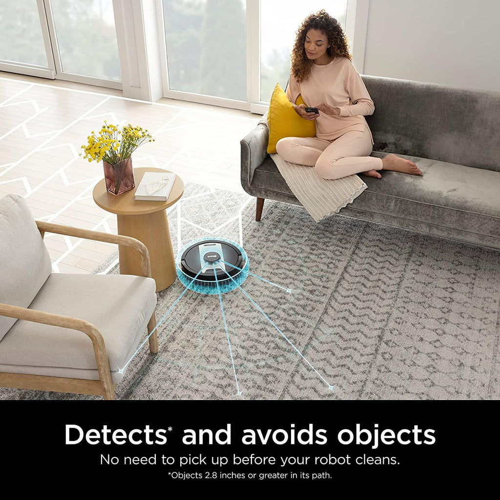 Shark IQ 2-in-1 Robot Vacuum &amp; Mop with Sonic Mopping, Matrix Clean, Home Mapping, for Pet Hair, Wifi, Works with Alexa, Black/Brass (RV2410WD)