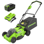 40V 16" Brushless Cordless (Push) Lawn Mower (75+ Compatible Tools), 4.0Ah Battery and Charger Included