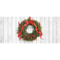 7 ft. x 16 ft. Christmas Wreath-Christmas Garage Door Decor Mural for Double Car Garage