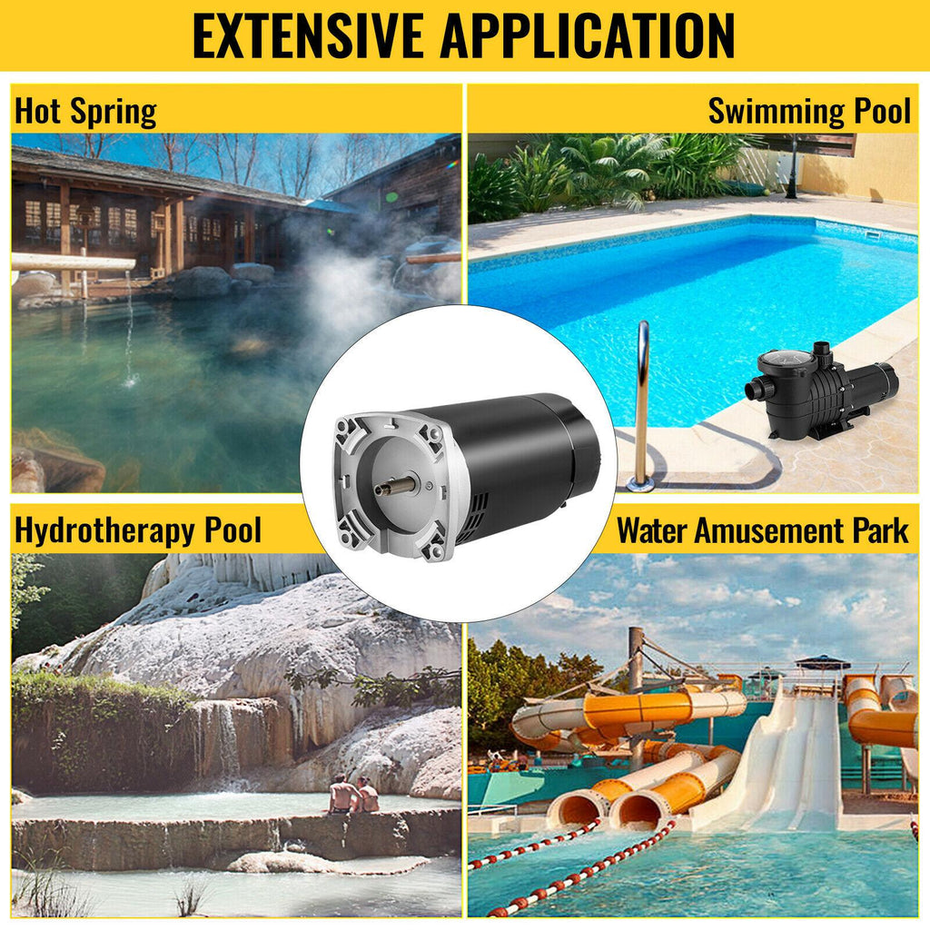 vevor 1.5 hp 115/230v pool pump motor 56y swimming pool motor replacement kit