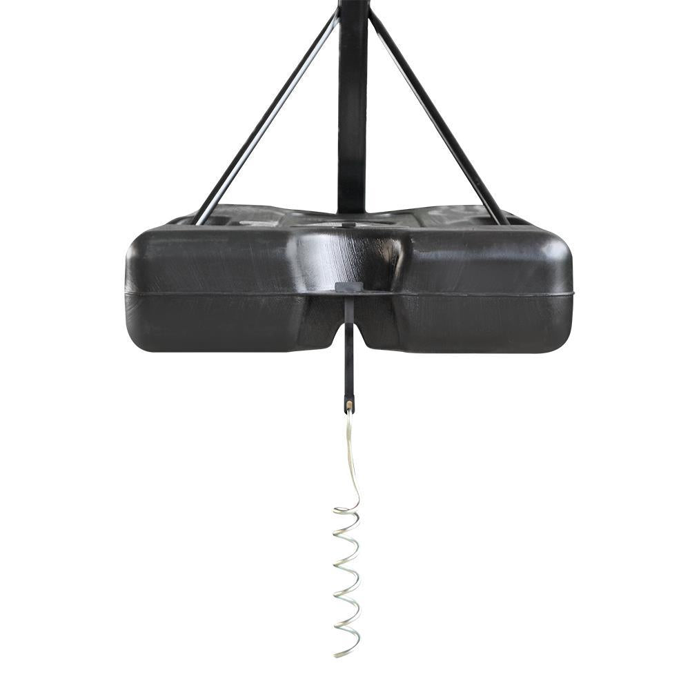 Zimtown 6.9 Ft. - 8.5 Ft. Height Adjustable Basketball Hoop Stand, with 34 In. Shatterproof Backboard and Wheels, for Kids Teenager/Youth Playing