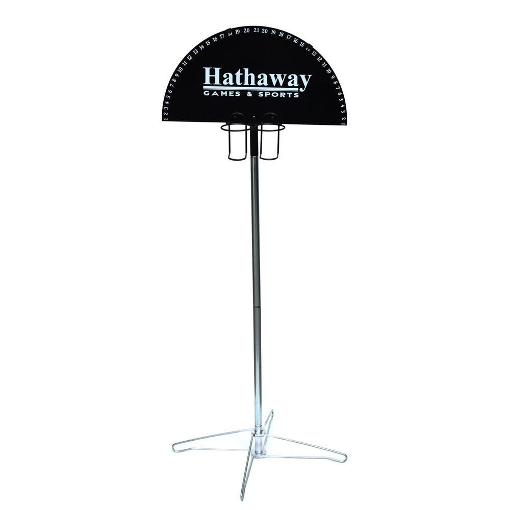 score Outdoor Game Scorer for Yard Games Horseshoes Cornhole Ladderball and Ring Toss with Drink Holders