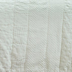 Rizzy Home Camilia Ivory Quilt 90" x 92"