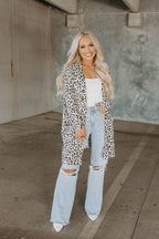 long pocket cardigan