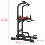 ESULOMP Dip Station Chin Up Bar Power Tower Pulls Push Home Gym Fitness Core
