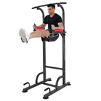ESULOMP Dip Station Chin Up Bar Power Tower Pulls Push Home Gym Fitness Core