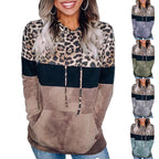New Women Autumn Winter Streewear Leopard Print Ladies Clothes Casual Loose Hoodies Sweatshirts