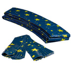 14 ft. Starry Night Trampoline Appearance Replacement Round Safety Pad with 12-Pole Sve Protectors Set