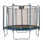 14 ft. Starry Night Trampoline Appearance Replacement Round Safety Pad with 12-Pole Sve Protectors Set