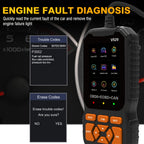 OBD2 Car Scanner Diagnostic Scan Tool, Professional Mechanic Vehicle Fault Code Reader,Auto Read Fault Code Check Engine Light For OBDII Protocol Cars