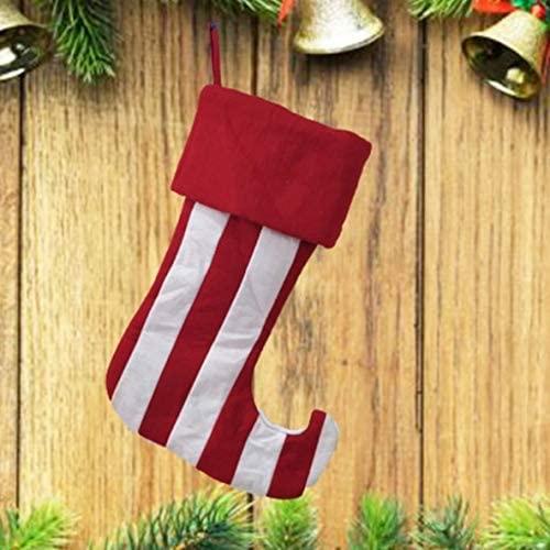 ZMDZA 2Pcs Christmas Stockings Gifts Candy Bag Kids Candy Socks Christmas Tree Home Decoration Christmas Tree Hang Pendant Xmas Stocki
