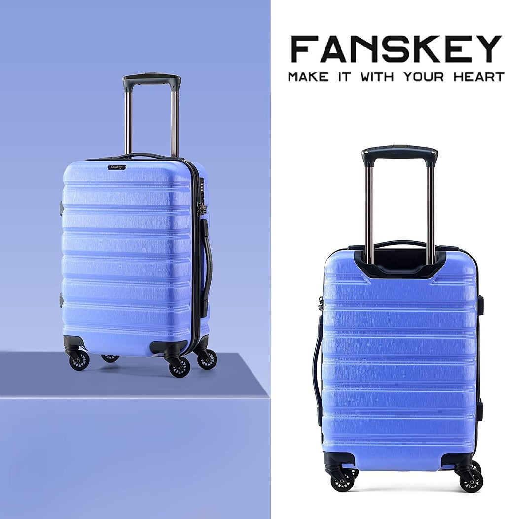 Luggage, 3 Piece Set Suitcase with Spinner wheels, TSA LockHardshell, Lightweight (Very Peri)
