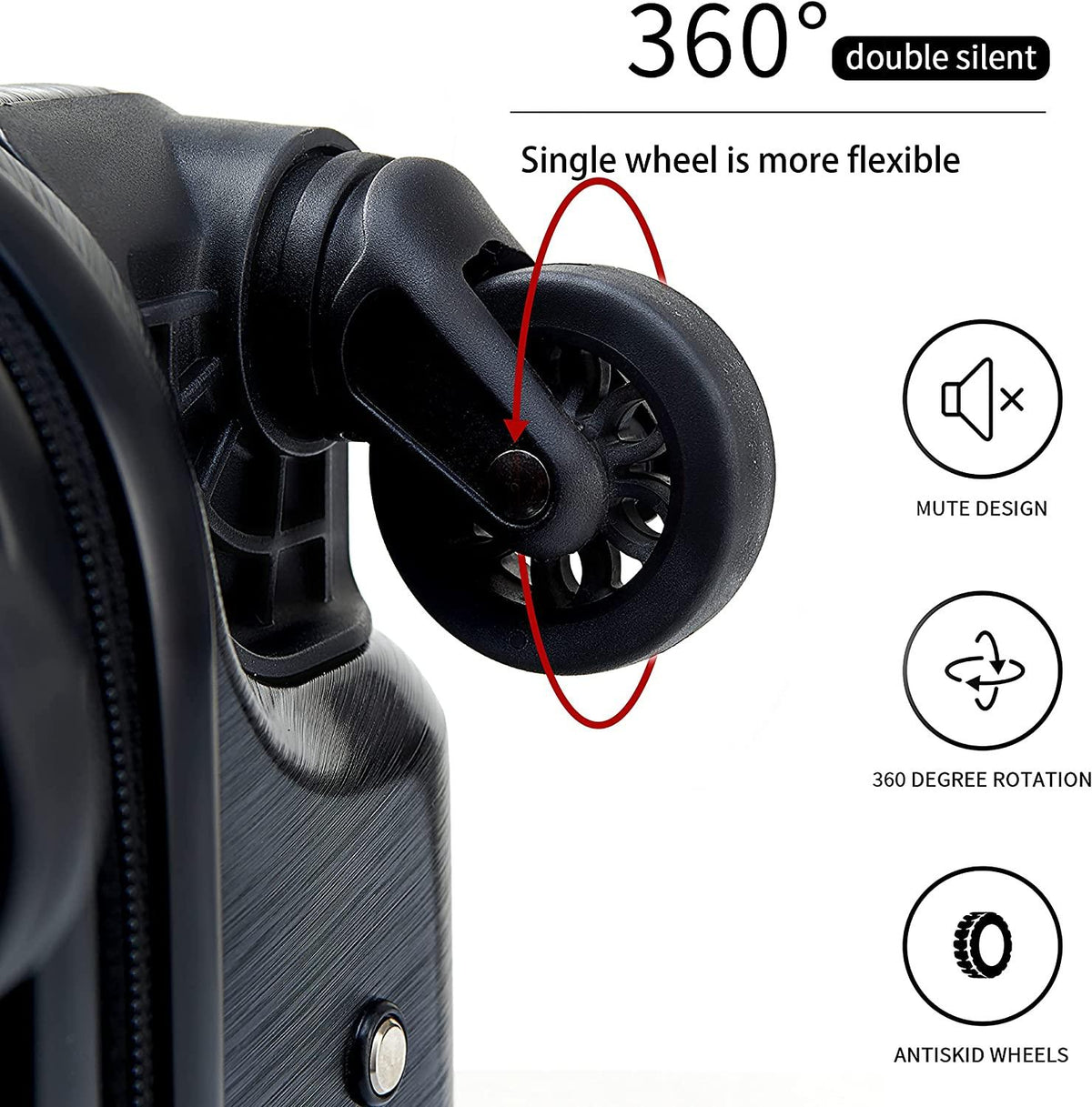 Luggage, 3 Piece Set Suitcase with Spinner wheels, TSA LockHardshell, Lightweight (Very Peri)