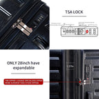Luggage, 3 Piece Set Suitcase with Spinner wheels, TSA LockHardshell, Lightweight (Very Peri)