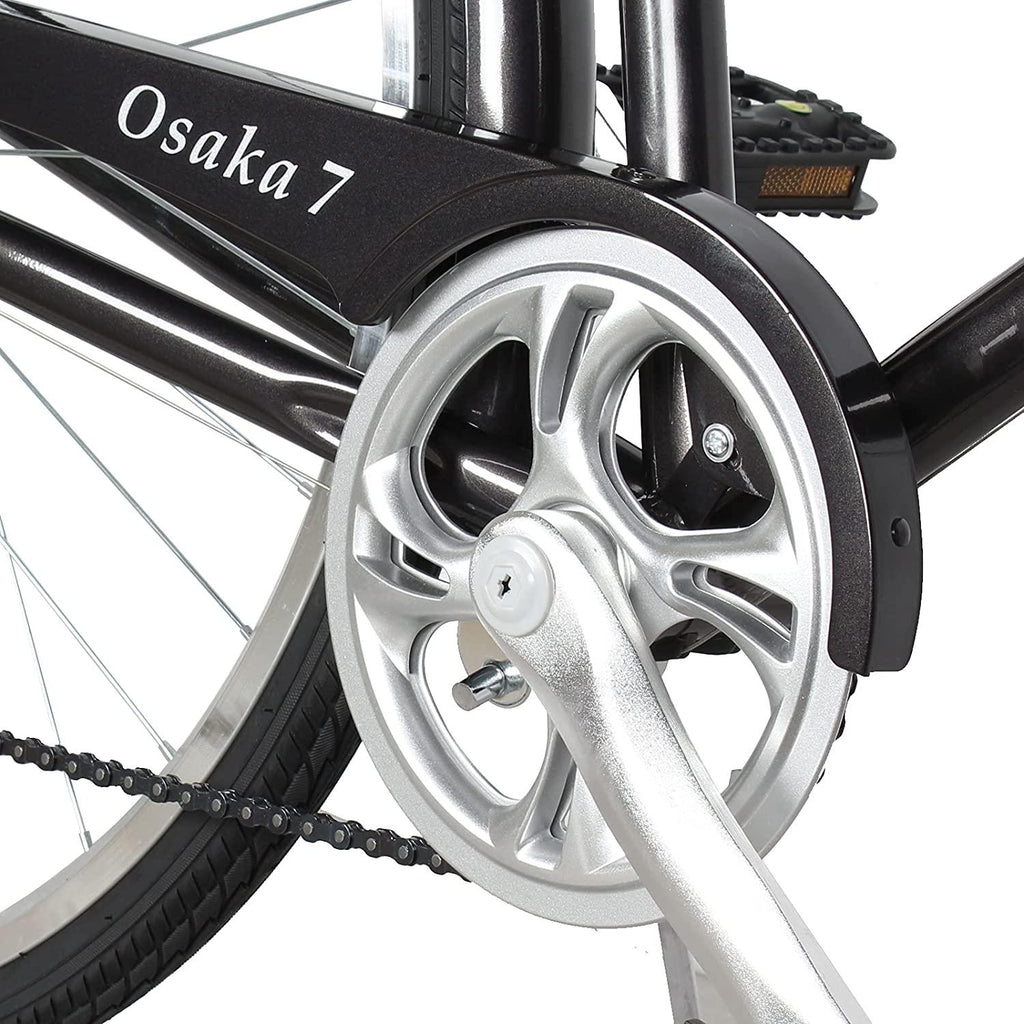 Tracer Osaka Hybrid Bikes for Men,Steel Frame, Nexus Inter 3/7 Speed,15-18 Inch,700c Wheels,Brown Seat Brown Grips, Road Bike,City Bike,Mens Bike,Multiple Colors