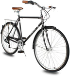Tracer Osaka Hybrid Bikes for Men,Steel Frame, Nexus Inter 3/7 Speed,15-18 Inch,700c Wheels,Brown Seat Brown Grips, Road Bike,City Bike,Mens Bike,Multiple Colors