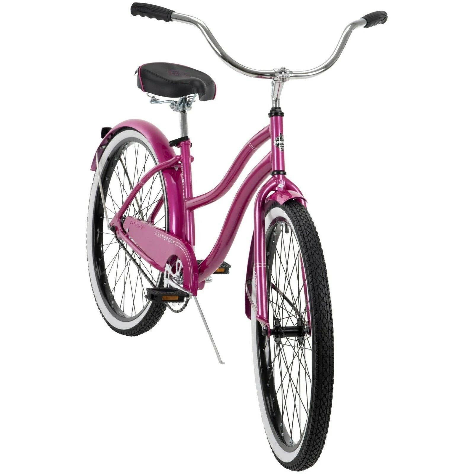 Huffy 26 In. Cranbrook Women's Beach Cruiser Bike, Pink, Bicycles