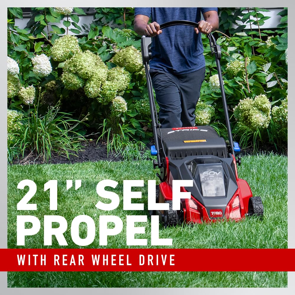 60V MAX* 21 in. StripeSelf-Propel Lawn Mower - Battery/Charger Not Included