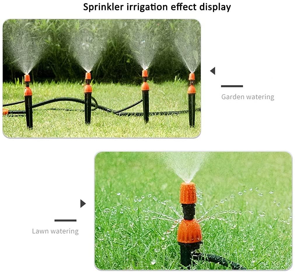 BBGS Drip Irrigation System with Timer, Garden Watering Kits, Adjustable Nozzle Mist Cooling Outdoors Balcony Patio Lawn Automatic Micro Irrigation Kit (Color : Style 3)