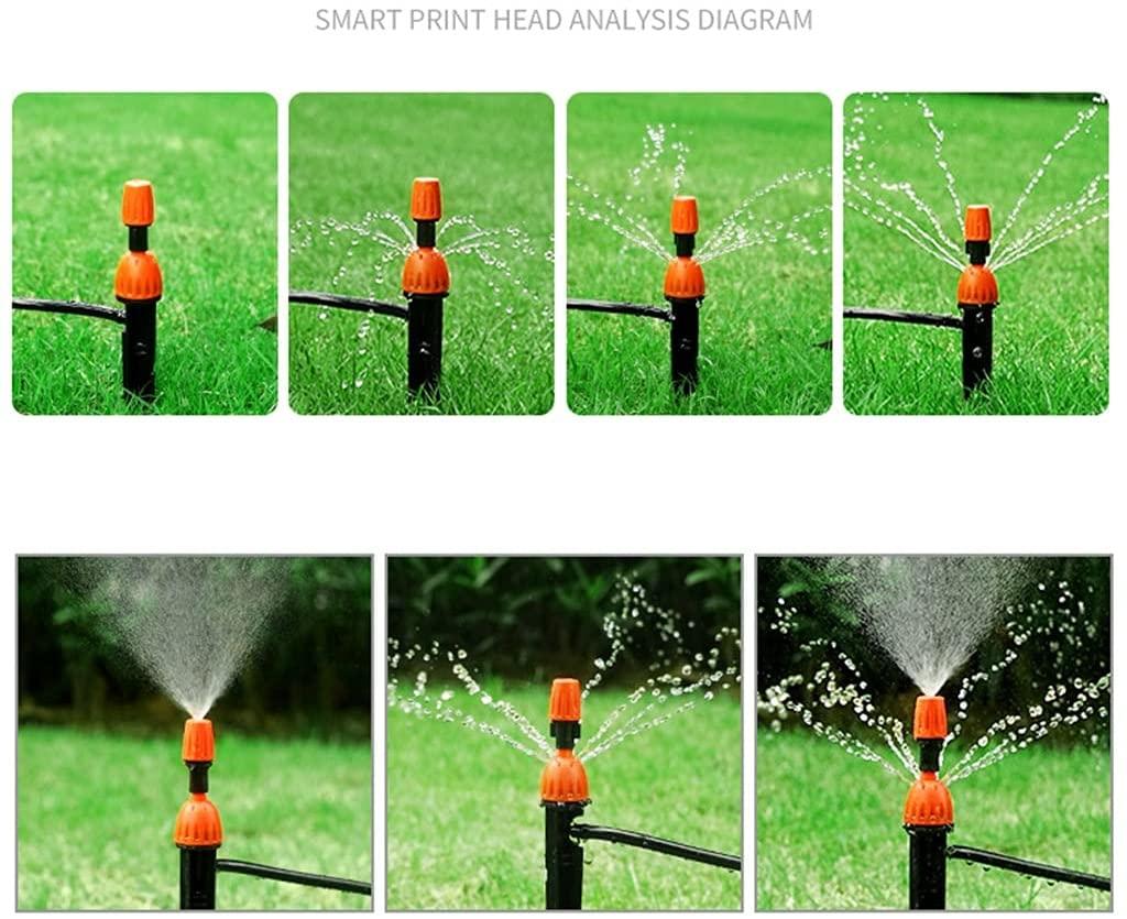 BBGS Drip Irrigation System with Timer, Garden Watering Kits, Adjustable Nozzle Mist Cooling Outdoors Balcony Patio Lawn Automatic Micro Irrigation Kit (Color : Style 3)