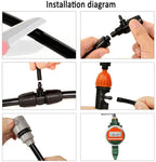 BBGS Drip Irrigation System with Timer, Garden Watering Kits, Adjustable Nozzle Mist Cooling Outdoors Balcony Patio Lawn Automatic Micro Irrigation Kit (Color : Style 3)