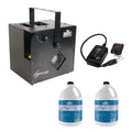 Chauvet DJ Hurricane Haze 2D Smoke Machine, Fog Juice (2 Pack) &amp; Wireless Remote
