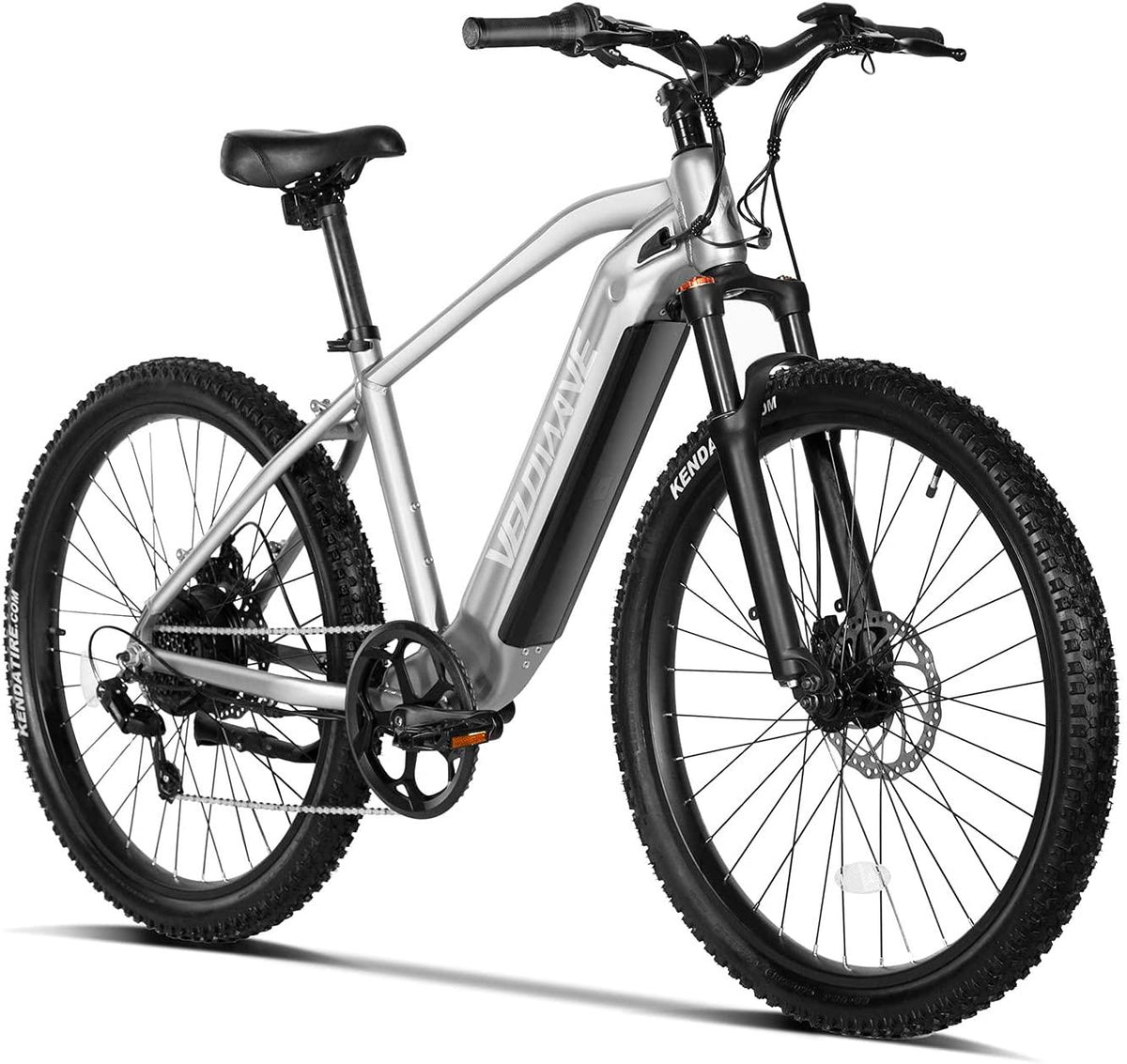 VELOWAVE Electric Bikes for Adults 500W 25MPH,27.5" Electric Mountain Bike with 48V 13Ah Removable IP65 Battery,Adults Ebike with  7-Speed and Adjustable Suspension Fork