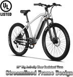 VELOWAVE Electric Bikes for Adults 500W 25MPH,27.5" Electric Mountain Bike with 48V 13Ah Removable IP65 Battery,Adults Ebike with  7-Speed and Adjustable Suspension Fork
