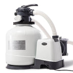 intex 3000 gph pool sand filter pump w/krystal clear saltwater system
