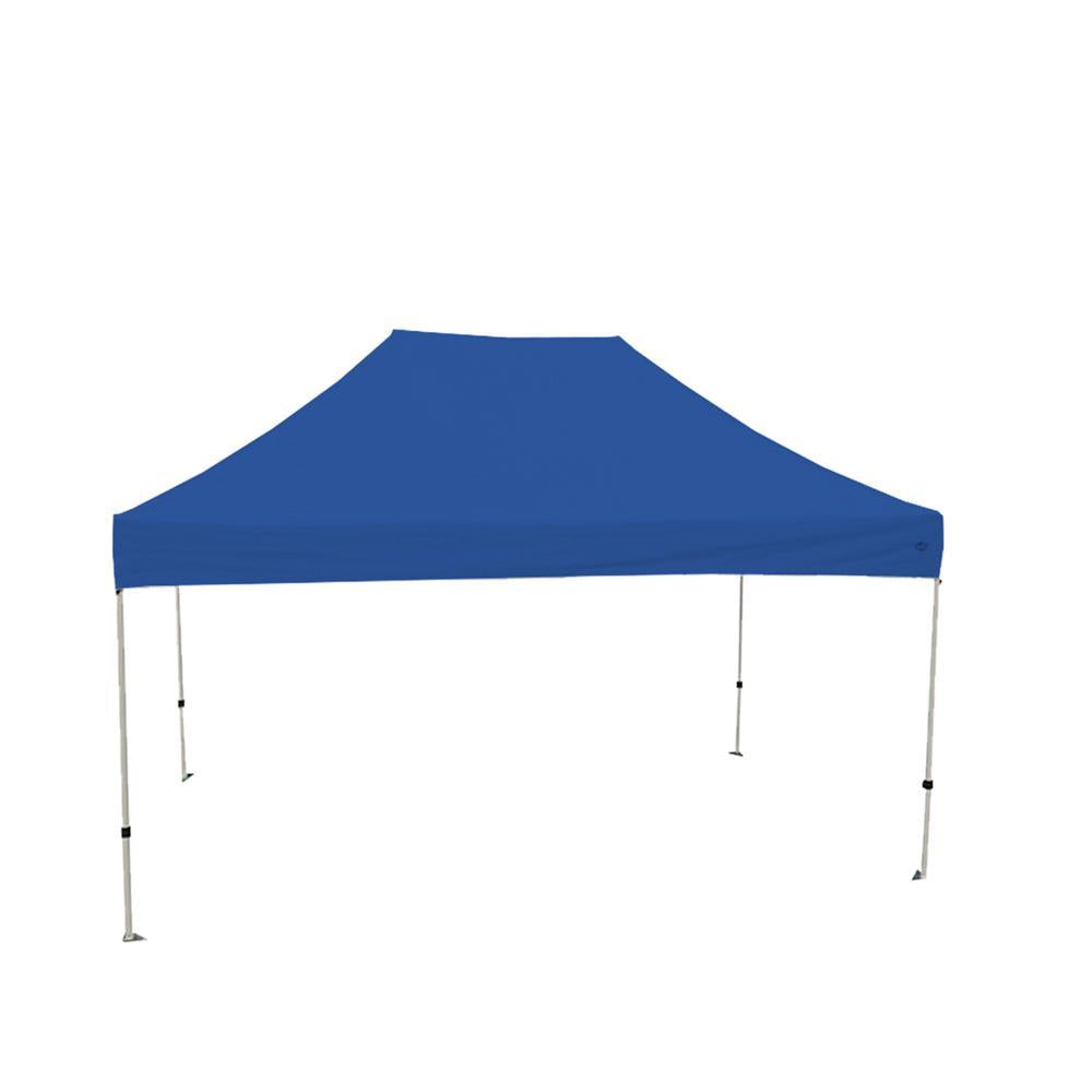 Athena 10 ft. x 15 ft. Blue Cover White Frame Instant Pop Up Tent