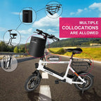 Murtisol 14 In. Folding Aluminum Bike 3 Speed Shift Foldable Handle Lightweight Electric Commuter Removable Large-capacity hidden lithium Battery Pedal Assist Power