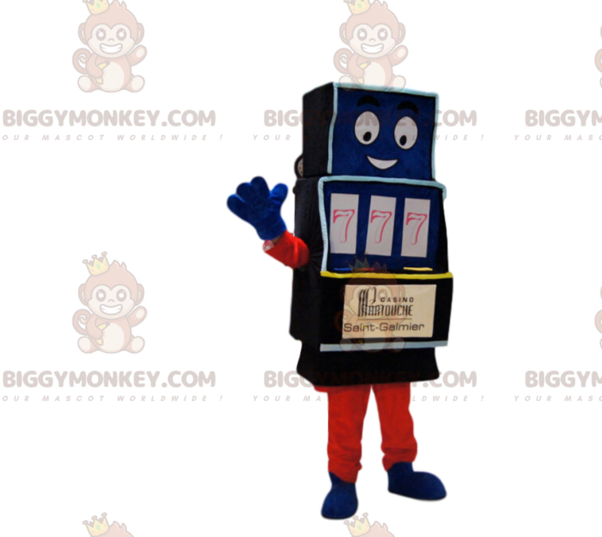 Fun slot machine BIGGYMONKEYmascot costume. slot machine costume