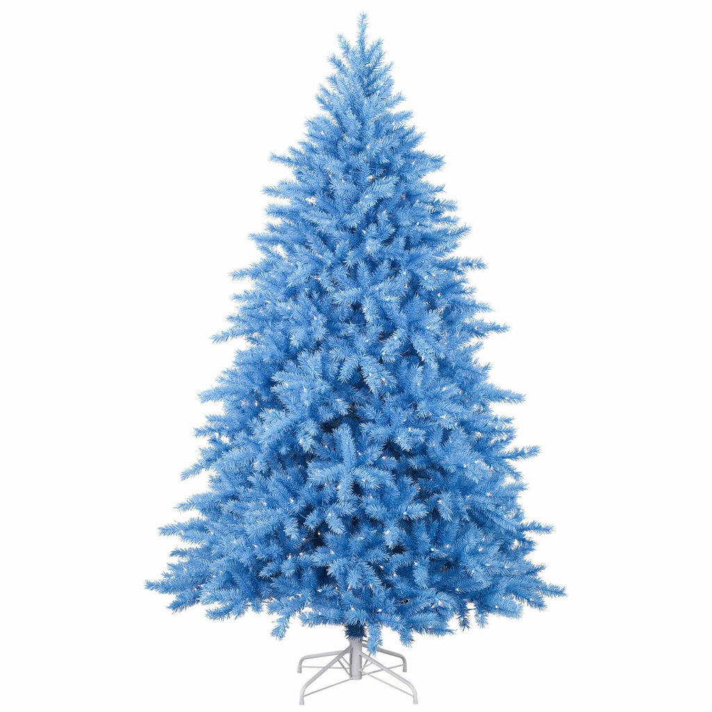 Treetopia Baby Blue 6 Foot Prelit Christmas Tree with Lights &amp; Stand (Open Box)