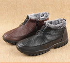 Men Waterproof Plush Warm Lining Comfy Casual Ankle Boots