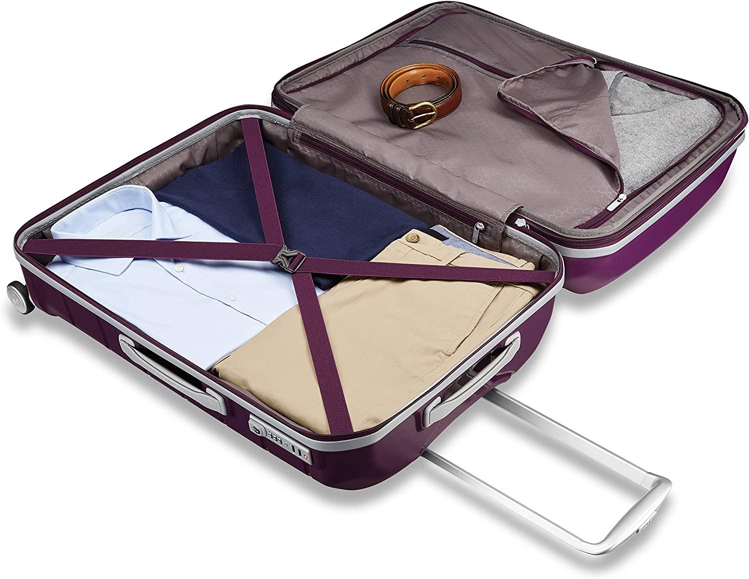 form Hardside Expandable with Double Spinner Wheels, Amethyst Purple, Carry-On 21-Inch
