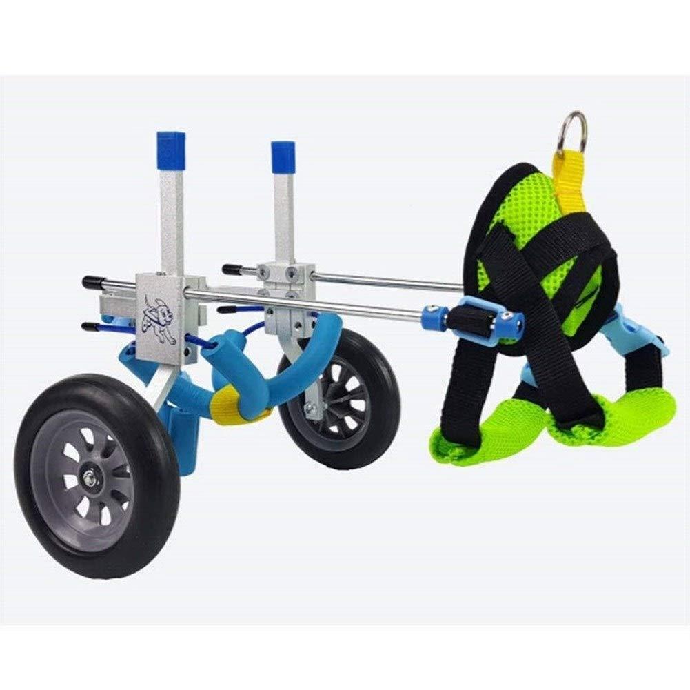 ZHIJIA Pet Disabled Wheelchair Adjustable Dog Wheelchair 2 Wheel cart kit for Disabled Dogs and Cats, Light Weight
