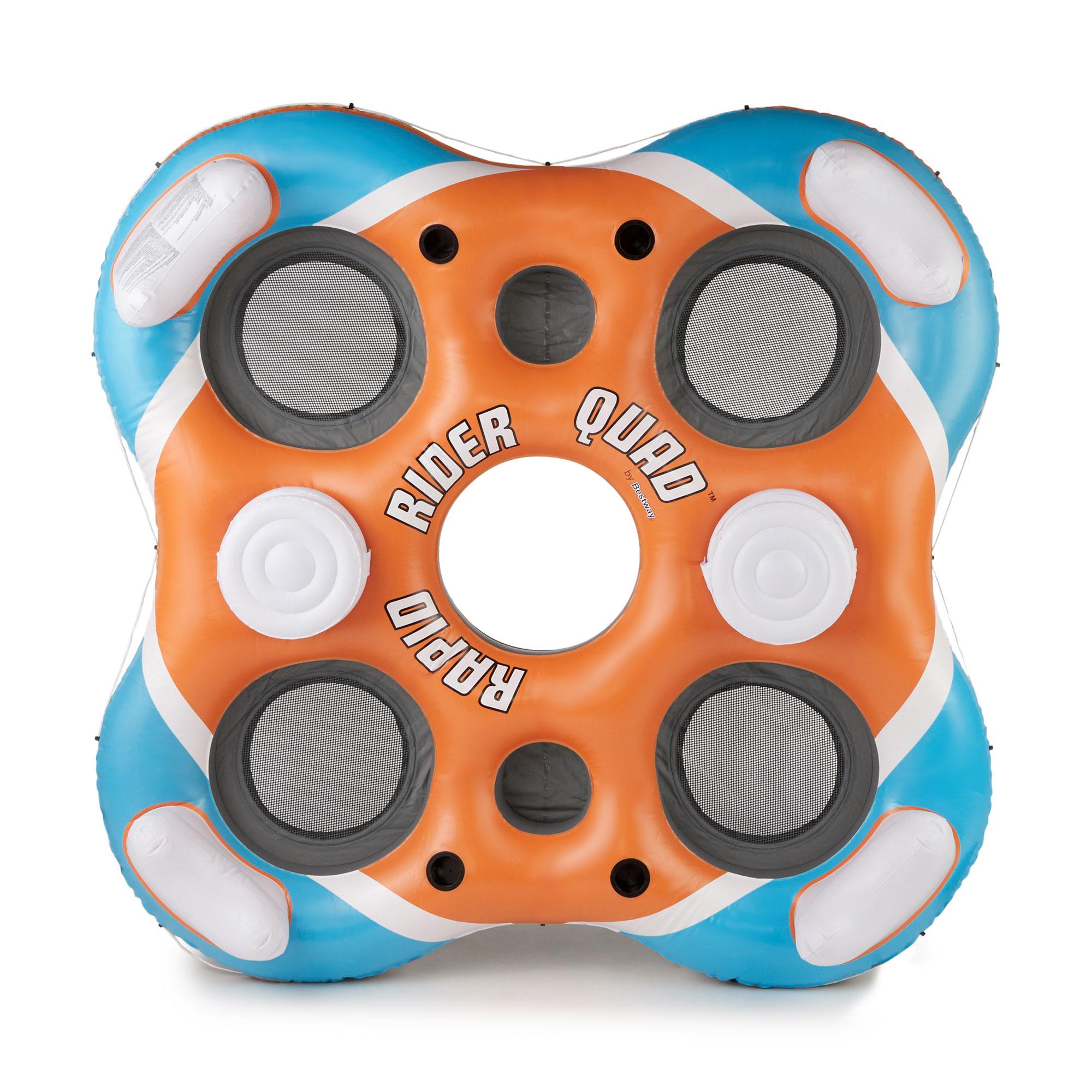 Rapid Rider 4 Person Floating Island Raft and Rapid Rider 2 Person Tube