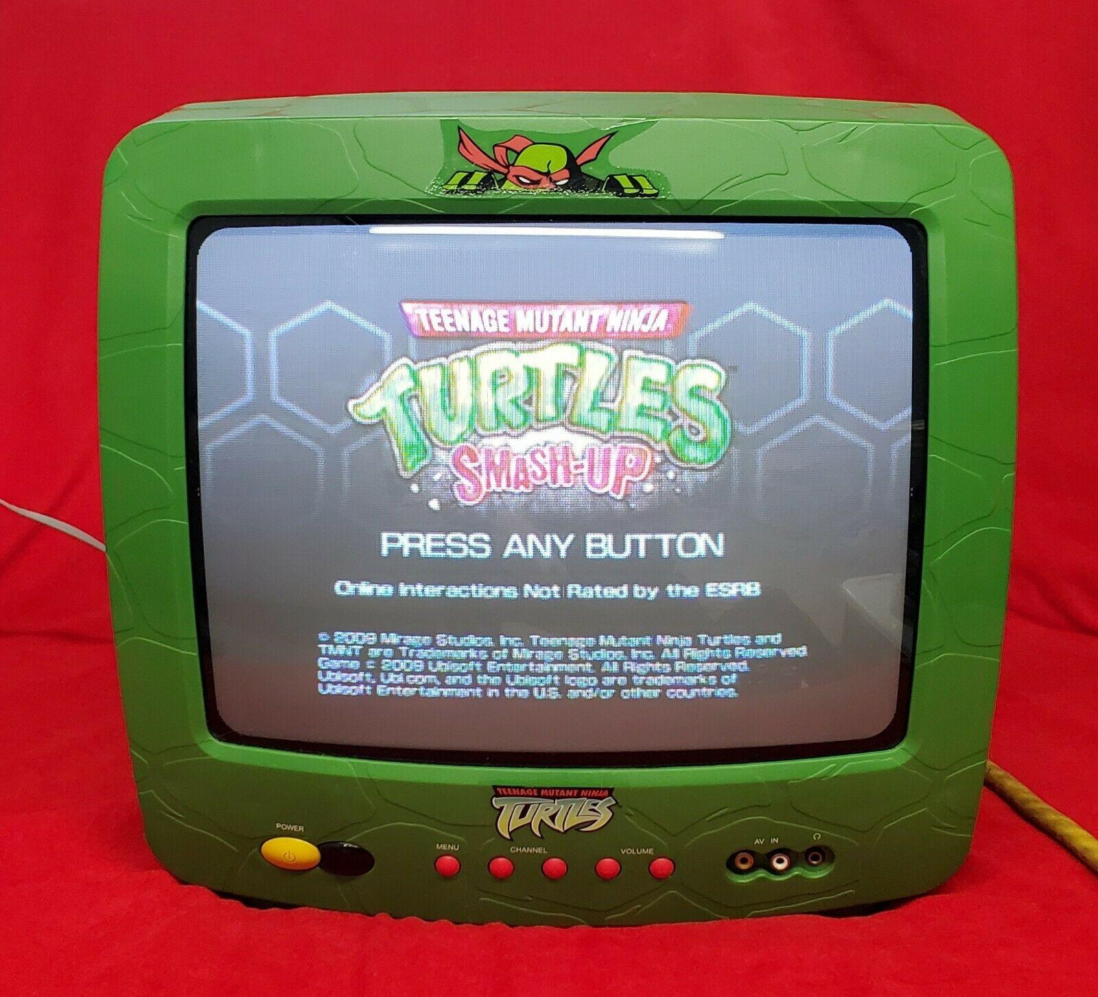 teenage mutant ninja turtles tmnt  rare  13" retro gaming tv p3815nt  game