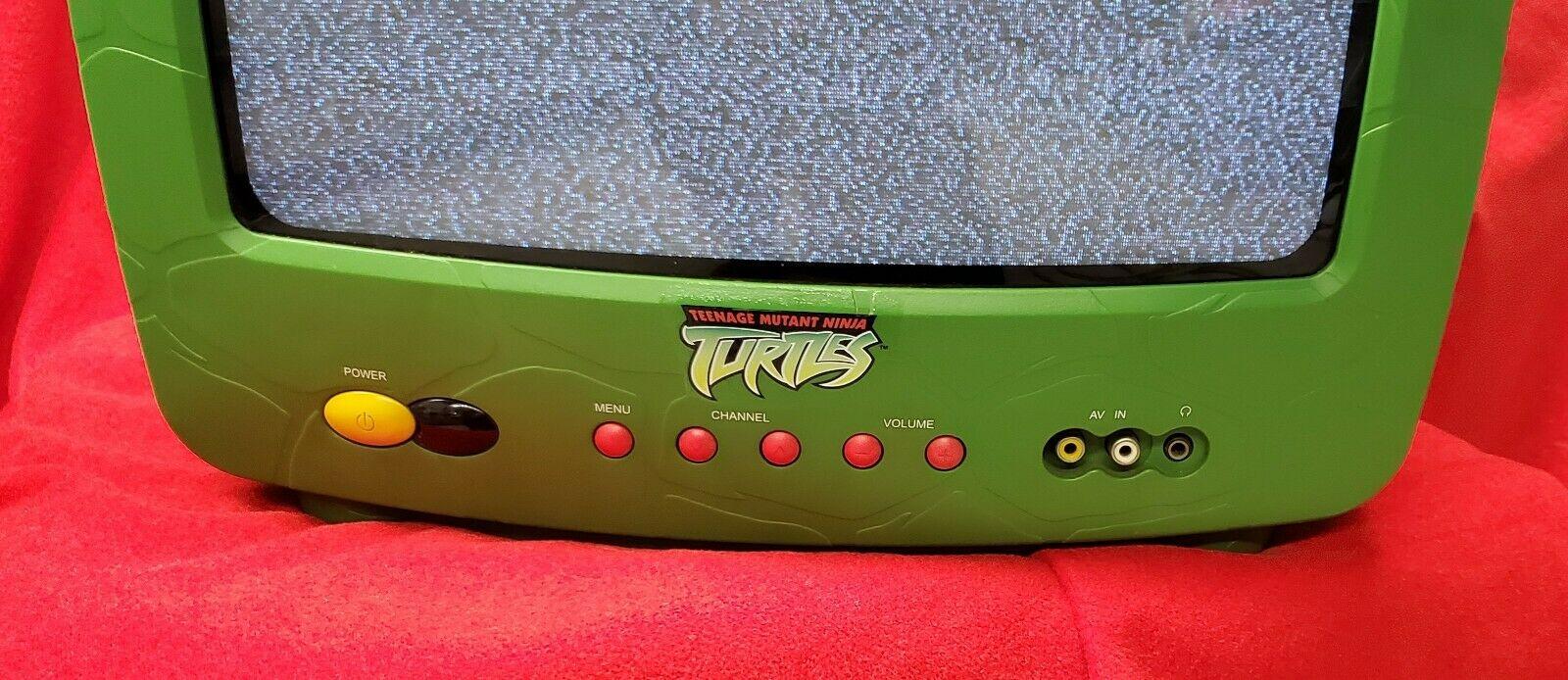 teenage mutant ninja turtles tmnt  rare  13" retro gaming tv p3815nt  game