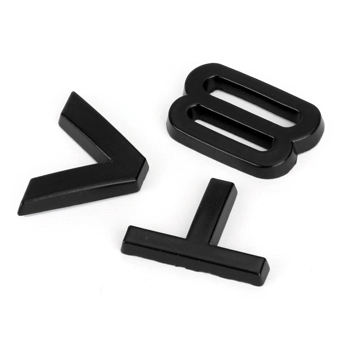 Audi A1 A3 A4 A5 A6 A7 Q3 Q5 Q7 S6 S7 S8 S4 SQ5 Black V8T Emblem Badge Fit Generic