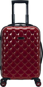 Quilt Hardside Expandable Spinner Wheel Luggage Set, Red, 3-Piece (20/24/28)