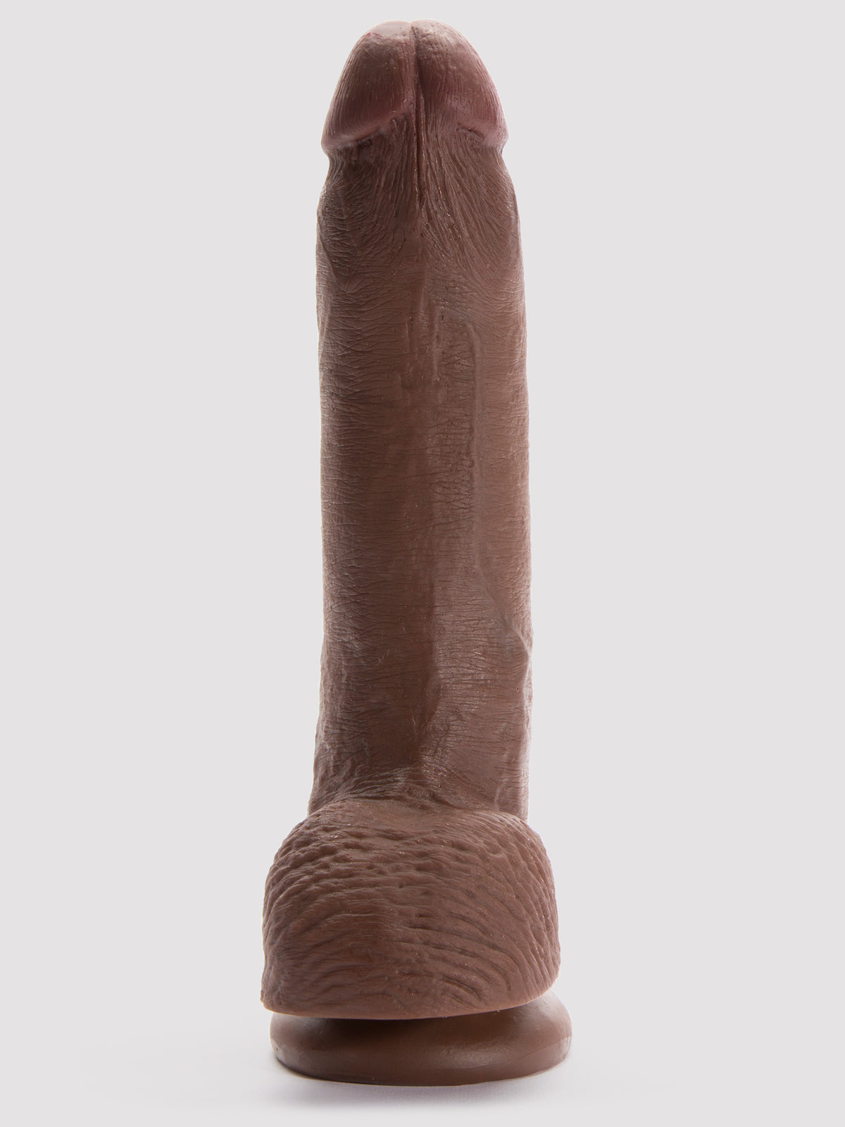 King Cock Ultra Realistic Suction Cup Dildo with Balls 8 Inch, Flesh Brown | Flesh Brown