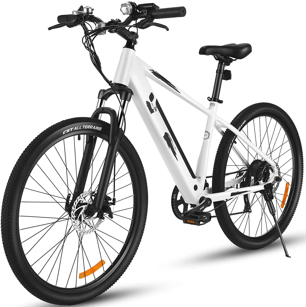 ANCHEER 27.5" Aluminum 700C Electric Bike, 350w Adults Electric Commuting Bicycle with Removable 10.4 Ah Battery, 7-Speed Professional Derailleur City E-bike
