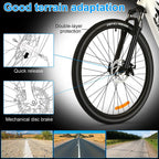 ANCHEER 27.5" Aluminum 700C Electric Bike, 350w Adults Electric Commuting Bicycle with Removable 10.4 Ah Battery, 7-Speed Professional Derailleur City E-bike