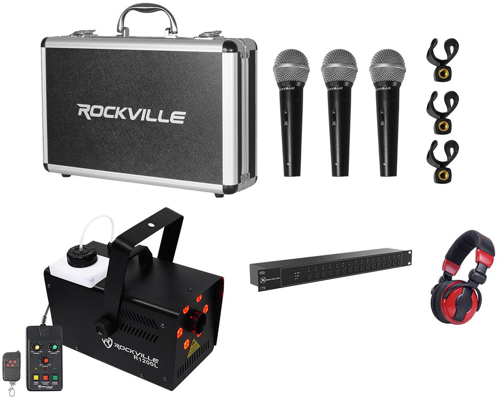 Chauvet DJ Xpress Rack1024 DMX Interface for ShowXpress+Fogger+3 Mics+Headphones