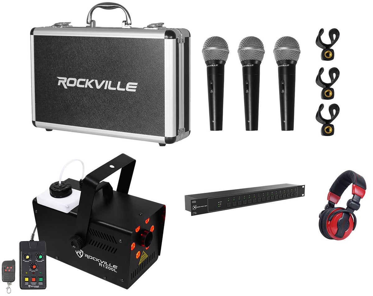 Chauvet DJ Xpress Rack1024 DMX Interface for ShowXpress+Fogger+3 Mics+Headphones