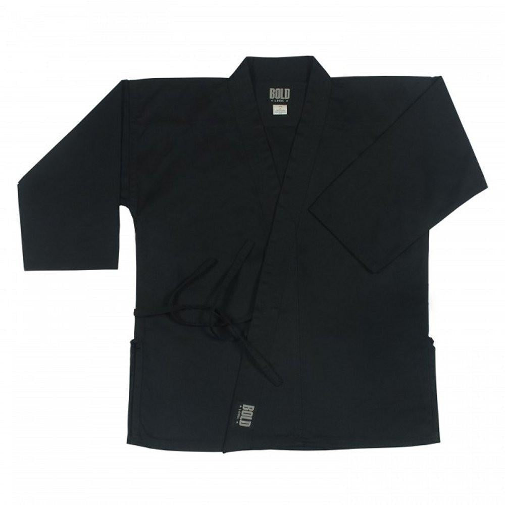 Black Super Heavyweight 14oz Brushed Cotton Karate Uniform by Bold 500b