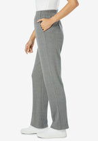 7-day knit ribbed straight leg pant